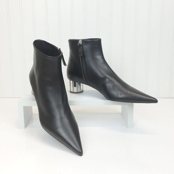 Proenza Schouler Mirrored Facet Heel Pointed Ankle Boots SH-050 - Picture 6 of 16